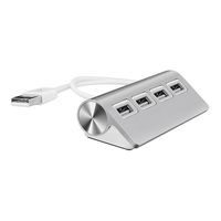 Semoic USB HUB, Premium 4 Port Aluminum USB Hub with 11 inch Shielded Cable for iMac, MacBooks, PCs and Laptops