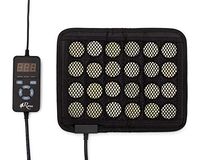 Renu Far Infrared Natural Jade and Tourmaline Healing Pad for Pain Relief Mini Square (10"X8") with Smart Controller Memory Function Auto Shut Off Timing Setting Travel Bag Included