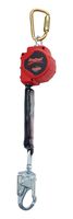 3M Protecta Rebel 3100426 Self Retratcting Lifeline, Steel Swivel Snap Hook & Carabiner, 11', Black/Red