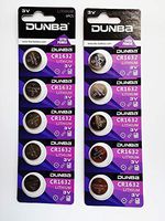 DUNBA CR1632 DL1632 ECR1632 GPCR1632 Button Battery（10 Pack）