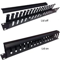 16 Slot Cable Manager 1U Server Rack Wire Management System (medium slots)