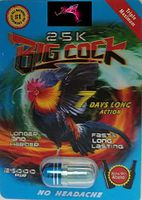 BIG COCK 25K AND BIG BEAR 9000 (SUPER COMBO) All Natural Energy Capsules Supplement for Men Male Pills (3 Pack) PLUS LOVE POTION PEN