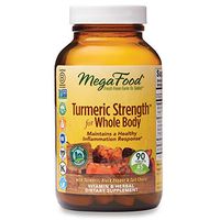 MegaFood, Turmeric Strength for Whole Body, Maintains a Healthy Inflammation Response, Vitamin and Herbal Dietary Supplement, Gluten Free, Vegan, 90 Tablets (45 Servings) (FFP)