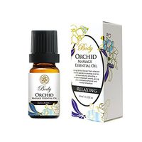 Don Du Ciel Orchid Massage Essential Oil with Sage and Lemon Oils Organic Relaxing Blend of Aromatherapy Massage Oils for Therapeutic Massaging of Stiff Neck, Shoulder Pain and Sore Muscles 10ml