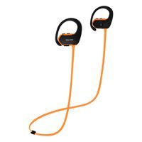 Ralyin Bluetooth Headphones MP3 Player Wireless Earbuds Sport Headset Built in 8GB Memory Micro SD Card Storage Sweatproof Earphones for Running Gym Workout Walkman (Orange)