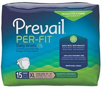 Prevail Per-Fit Incontinence Protective Underwear, Maximum Plus Absorbency, Size XL, 15 Count (Single Pack)