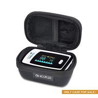 HESPLUS Storage Case for Fingertip Pulse Oximeter fits Zacurate/Innovo Deluxe/Santamedical/Concord Sapphire Blood Oxygen Saturation Monitor