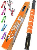 The Muscle Stick Roller | Massage Roller for Runners, Athletes, Therapy | Muscle Roller Stick Massager for Soreness, Shin Splints, Cellulite, Fasciitis - Elite Rubber - Soft Orange