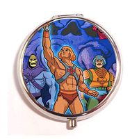 Glad grace He-Man and The Master of The uviverse Fashion Custom Round Pill Box Case Medicine Vitamin Organizer as a Nice Gift
