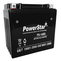 PowerStar 14-BS Battery for Suzuki 400cc LT-F400 Eiger 2WD, F Eiger 4WD (2002-2007)