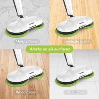 Gladwell Cordless Electric Mop, 3 in 1 Spinner, Scrubber and Waxer Quiet and Powerful Cleaner, Spin Scrubber and Buffer, Polisher for Hard Wood, Tile, Vinyl, Marble And Laminate Floor