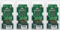 Glade Wax Melts Air Freshener - Holiday Collection 2018 - Enchanted Evergreens - Net Wt. 2.3 OZ (66 g) Per Package - Pack of 4 Packages