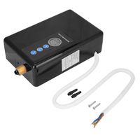 6500W Mini Electric Instant Water Heater Temperature Control Tankless Shower Hot Water System for Bathroom Kitchen 220V(Black)