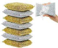 Home-X - Metallic Pot Scrubber (Set of 8), Durable Non-Scratch Teflon Scrub Sponge and Pot Cleaner for Use on Pots, Pans, Dishes and Countertops