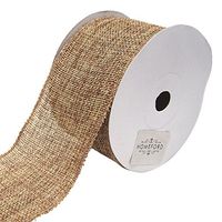 Homeford Loose Weave Faux Jute Ribbon, 2-1/2-Inch, 10-Yards (Sand)