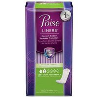 Kimberly Clark Poise Pantyliners Very Light Asborbency 7-1/2"L Regular, Unique absorbent, Discreet Protection (Bag of 26 Each)