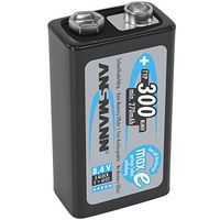 Ansmann 9V 300 mah Rechargeable Batteries