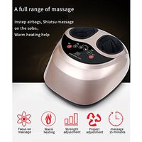 Electric Foot Massager Deep Shiatsu Kneading Massage Heat Rolling Relaxation Soothing For Stiff Muscles Foot Pain Ideal For Home Or Office Use