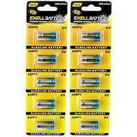 10pc Exell 6V Alkaline Battery, A28PX, 165 Milliamp Hours, 1414A 4034PX L1325