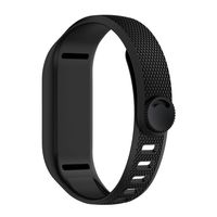 Alonea Garmin Vivofit 3 Watch Band, Soft Silicone Replacement Strap Accessory Wristbands For Garmin Vivofit 3 (Black)