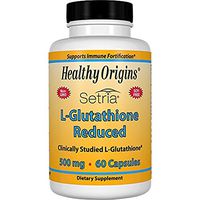 Healthy Origins L-Glutathione (Setria) 500 mg, 2Pack (60 Capsules Each ) FG3D