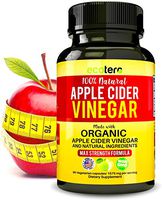 Organic Apple Cider Vinegar Capsules with Mother (High Strength 1575 mg), Pure Natural ACV Pills for Quick Weight Loss, Appetite Suppressant Supplements for Women or Men, Detox and Lose Belly Fat Fast