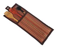 Wooden Back Scratcher Hand 3 Piece 15" 16" Best Massager Handmade Set for Itching Relief, Natural Strong Sturdy Traditional Body Relaxation Tool in Woven Wall Hanging (2)