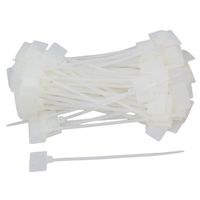 BQLZR Cable Zip Ties Ethernet Wire Power Label Mark Tags 2.5x100mm Pack of 100