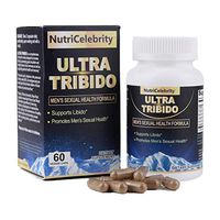 Nutricelebrity Ultra Tribido - Testosterone Booster for Men's Performance - Natural Formula to Boost Libido, Vitality, and Strength - L-Arginine, Tribulus, Maca Root, Horny Goat Weed