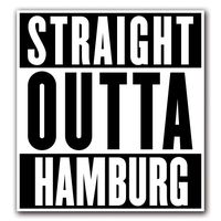 CUSTOMI HAMBURG Straight Outta Series Custom Decal Sticker for Car Truck Macbook Laptop Air Pro Vinyl
