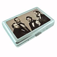 Creepy Doctors Vintage R1 Hip Silver Cigarette Case Id Holder Metal Wallet 4" X 2.75" RFID Protection