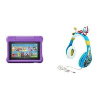 Fire 7 Kids Edition Tablet (Purple) + Toy Story Headphones (Forky)