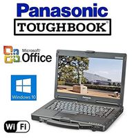 Toughbook Rugged Laptop - 14" Touchscreen Refurbished Panasonic CF-53 - Core i5 2.5GHz CPU (up to 3.2GHz) - New 120GB Solid State Drive - 12GB RAM - Windows 10 Pro + MS Office - WiFi - DVD/CD-RW