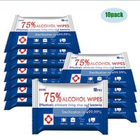 Detergent Wipes (10Packs,100Wipes),75% Soft Wipes for All-Purpose Cleaning