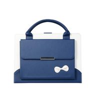 Jennyfly iPad Mini 4 Case,Cute Fashion Lovely Fold Out Viewing Stand Carrying Handbag Case Auto Wake/Sleep Function Cover for Mini 1/2/3/4 - Blue