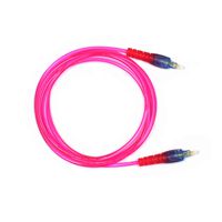 Audio2000s ADC2506DP Dark Pink Transparent Digital Fiber Optical Audio Cable 6.7ft