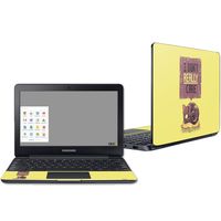 Mightyskins Skin Compatible with Samsung Chromebook 3 11.6" - I Dont Care Cat | Protective, Durable, and Unique Vinyl Decal Wrap Cover | Easy to Apply, Remove, and Change Styles | Made in The USA