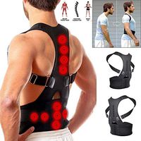 Chiak Unisex Magnetic Therapy Straps Back Corrector Spine Posture Corrector Support Brace