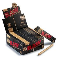 50 Packs Raw Black King Size Rolling Paper + 1 XL Beamer Doob Tube + Beamer Smoke Collectable Sticker