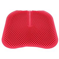 Gel Seat Cushion Driving Chair Cushion Massage Cushion Comfortable Breathable Car Mat Silicone Car Seat,Coccyx Eczema and Sciatic Pain Relief, can be Progressive Massage Hips, Relieve Fatigue (Red)