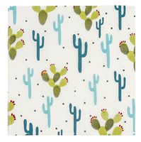Blue Panda Cactus Napkins for Party or Baby Shower (150 Pack)
