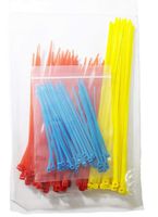 100Pcs 4" 6" 8" Multi-Purpose UV Resistant Cable Ties Zip Ties Wraps Heavy Duty Self- Locking Nylon Plastic Zip Wire Binding Wrap Straps Fasten Loop Cable Electrical Wire Cord Management (Mixed)