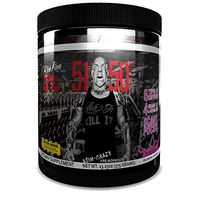 Rich Piana 5% Nutrition 5150 High Stimulant Pre-Workout Powder Supplement, 6 Caffeine Sources for Energy, Extreme Focus, N-Acetyl L-Tyrosine, Beta-Alanine, 30 Servings (Int'l Version) (Wildberry)