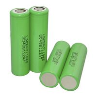 3.7 Volt Rechargeable Lithium-ion Batteries (4 Pack) 3500mAh Cylindrical Flat Top Battery for Electric Tools 10A
