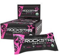 Rockstar Organic Plant Based Protein Bar for Women, 12 Count