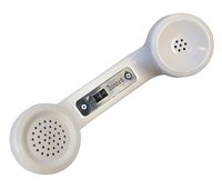 Modular Amplified Receiver Handset Without Cord, Provides Improved Telephone Reception For The Hearing Impaired, White