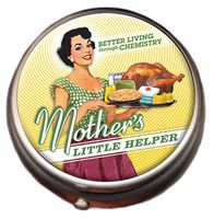 Mother's Little Helper Pill Box - Compact 1 or 2 Compartment Medicine Case