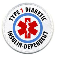 Creative Clam Type 1 Diabetic Insulin Dependent Medical Alert 3 Inch Patch