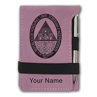 Mini Notepad, Flag of Honduras, Personalized Engraving Included (Pink)