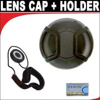 Professional Snap On Lens Cap + Deluxe Lens Cap Keeper For The Sony NEX-F3, NEX-5R, NEX-6 Digital SLR Camera Which Have The Sony E Series (16mm, 18-55mm, 50mm, 55-210mm, 30mm) Lens